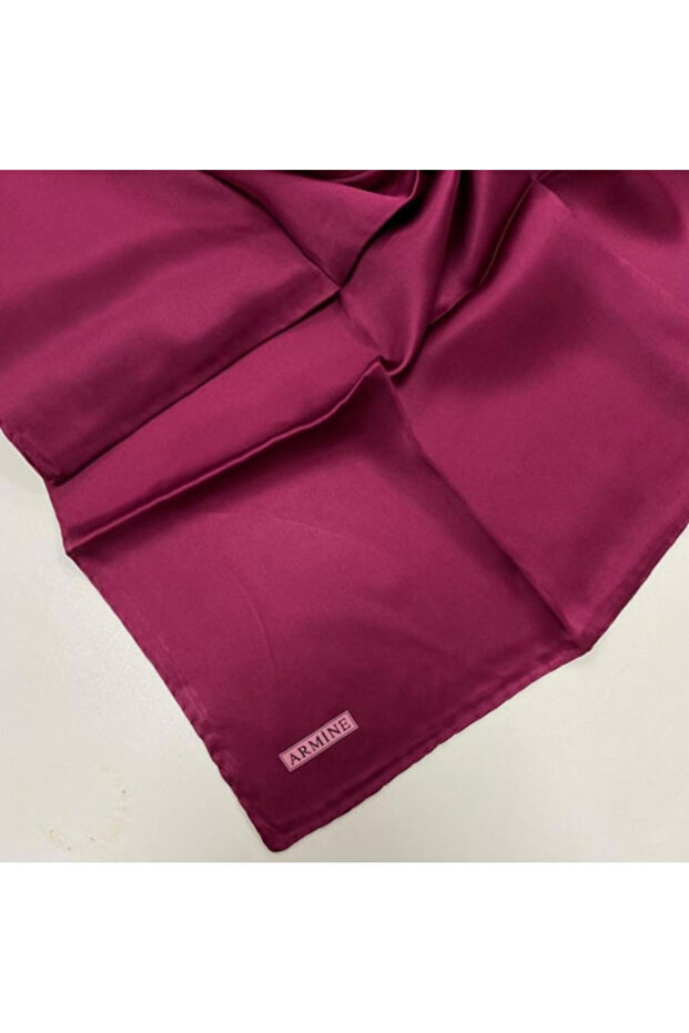 Fuchsia Solid Color Tivil Silk Scarf Ist 10D02 - 574