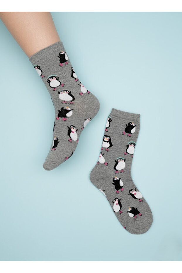 NEŞELİ/DESENLİ ÇORAP - 1