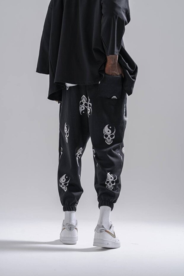 Patterned Shalwar with Elastic Waist - 4