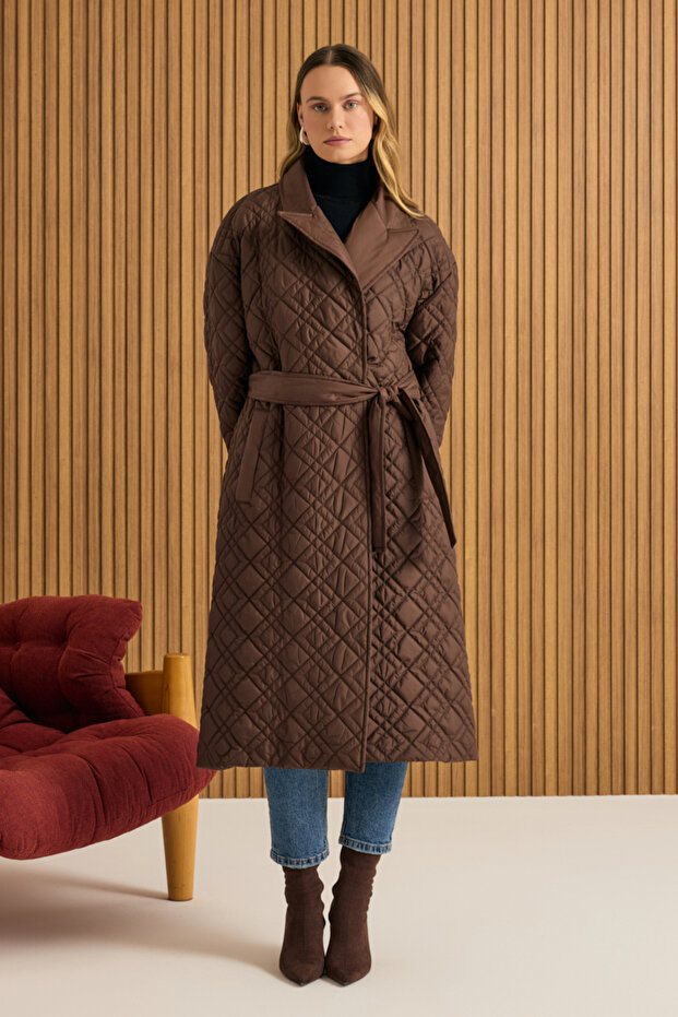 معطف مبطن بحزام متنقل - 2