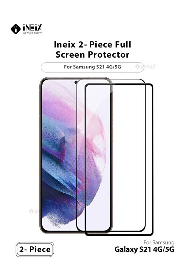 2-Piece Full Screen Protector For Samsung Galaxy S21 4G, 5G