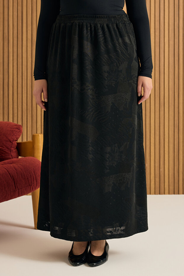 Jakarlı Örme Etek - 3