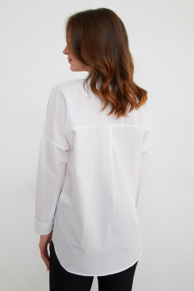 Basic Düğmeli Gömlek - 5