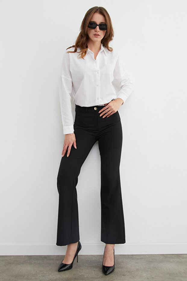 Basic Düğmeli Gömlek - 7