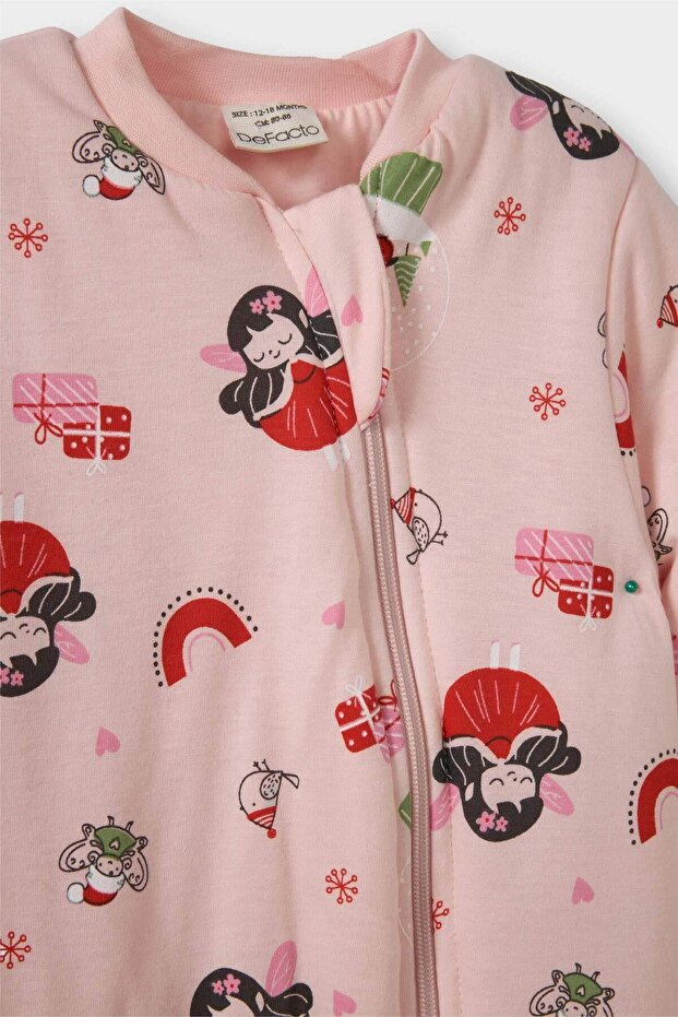 Baby Girl 1.6 Tog Fiber Patterned Romper (25 Wn)