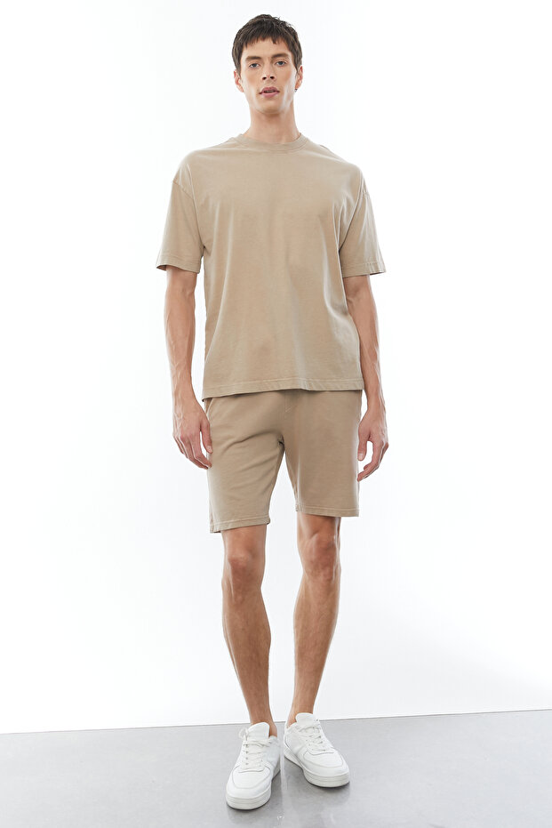 شورت عادي قابل للغسل مع رباط عند الخصر - 2