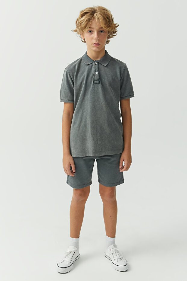 Erkek Çocuk Cepli Şort - 1