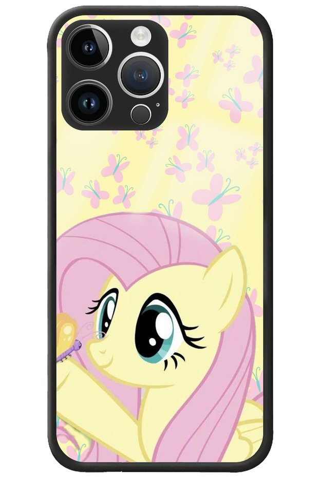 iPhone 16 Pro Max Camera Protected Fluttershy 2 Patterned Printed Glossy Phone Case