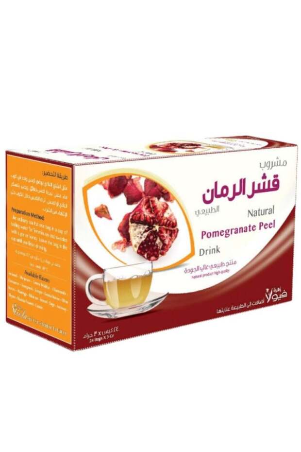 مشروب قشر الرمان الطبيعي من زهرة فيولا , 24 كيس