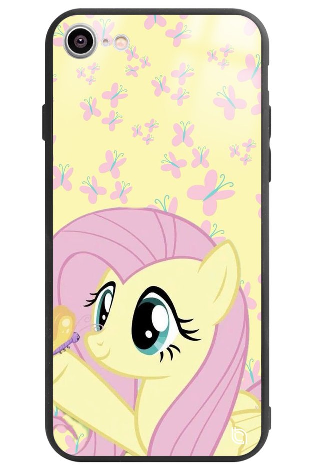 Printed Glossy Phone Case with Camera Protection Fluttershy 2 Pattern for iPhone 16E
