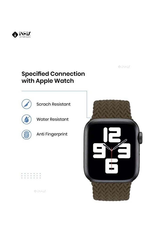 حزام بديل مضفر قابل للتمدد بحلقة منفردة لساعة Apple Watch - 5