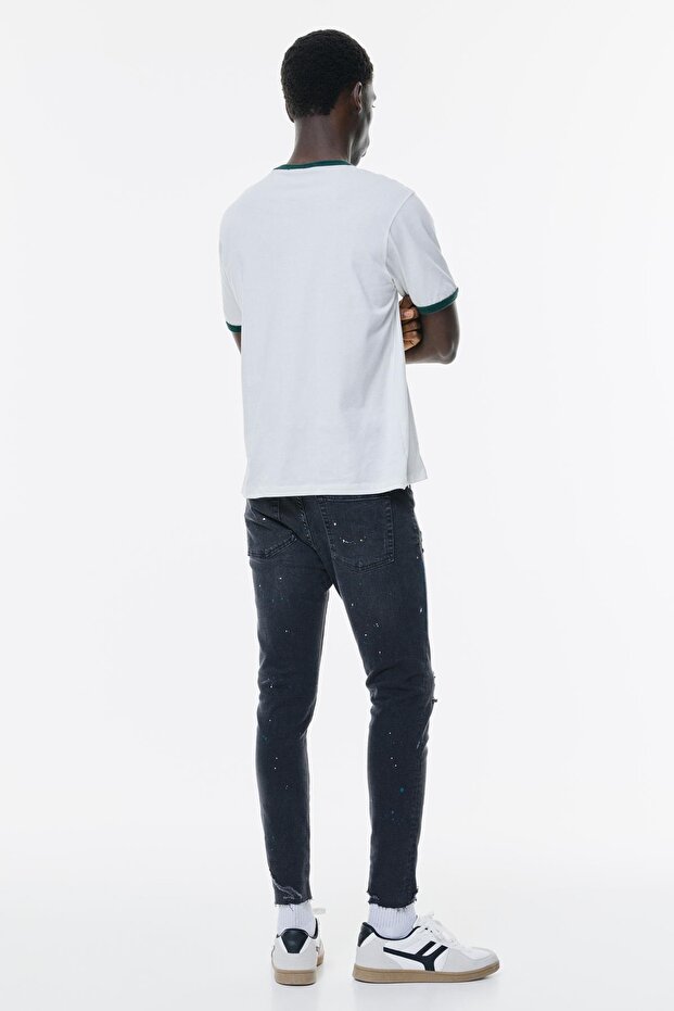 Carrot fit boya damlalı jean - 4