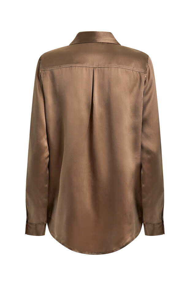 Icon Kadın Ipek Regular Fit Gömlek - 6