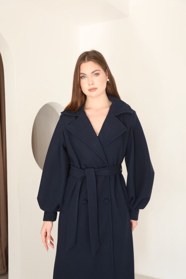 معطف ختم مبطن بأكمام بالونية - 4