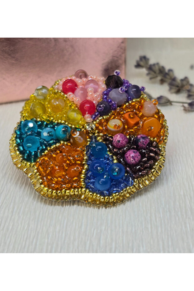 Broșă – Rainbow Bloom Brooch - 2