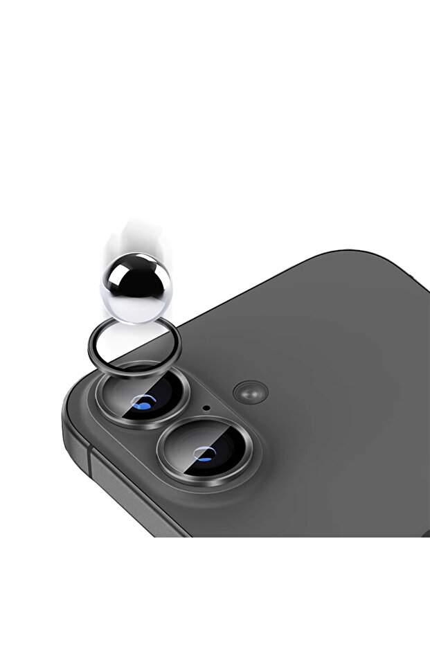 iPhone 16 Compatible Alt Micro Camera Lens Protector - Silver - 7