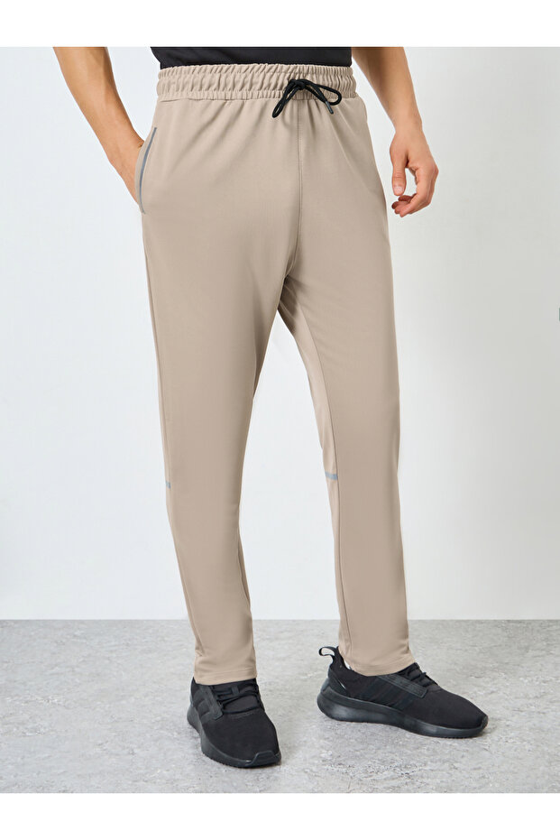 Men Khaki Slim Fit Joggers