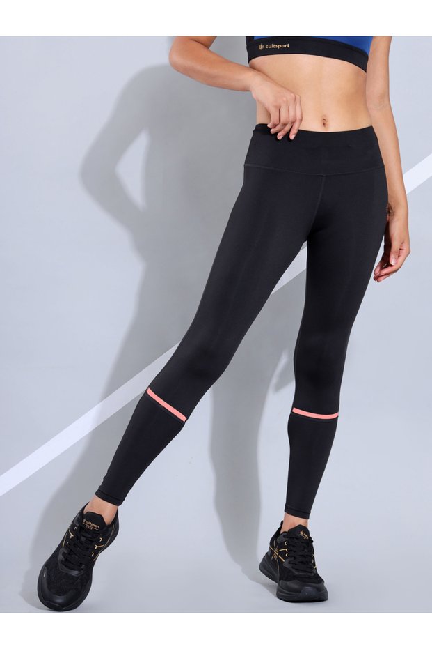 Women Black Printed Leggings