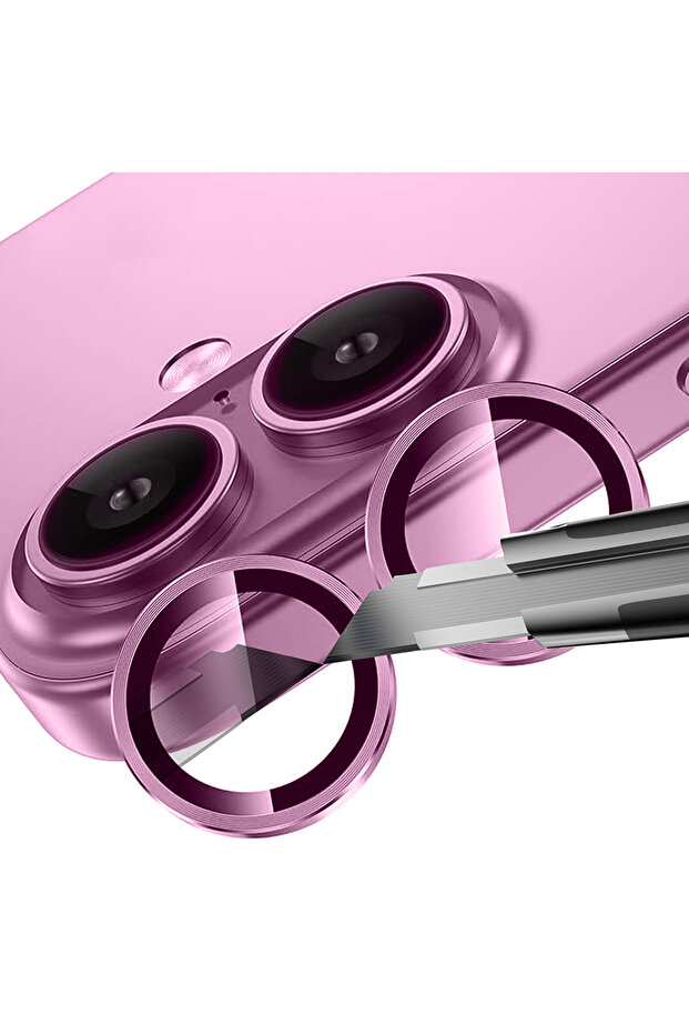 واقي عدسة الكاميرا الصغيرة لهاتف iPhone 16 - أسود متوافق - 4