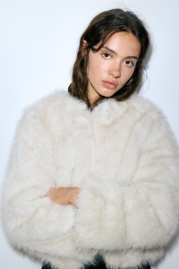 Suni kürk ceket - 6