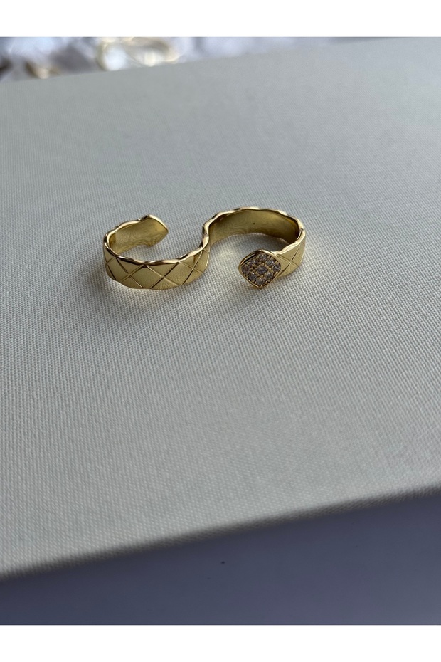 خاتم إصبع مزدوج قابل للتعديل مطلي بطبقة VIP - 4