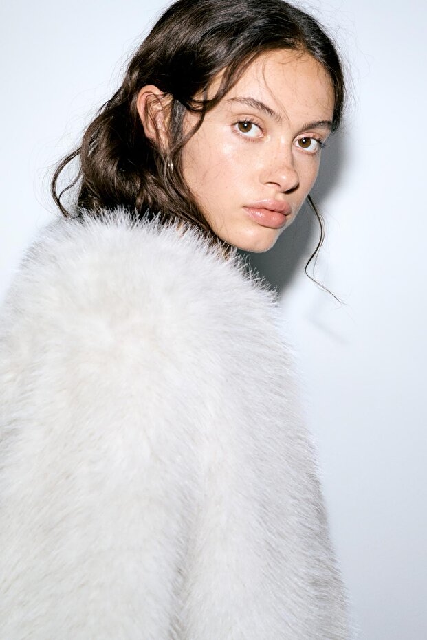 Suni kürk ceket - 1