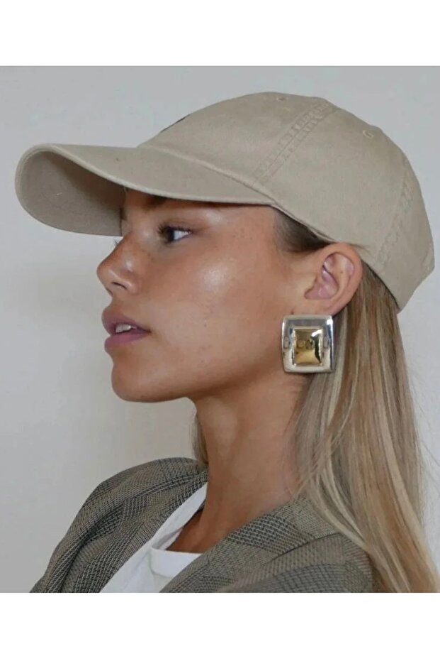 Çelik Plaka Küpe - 1