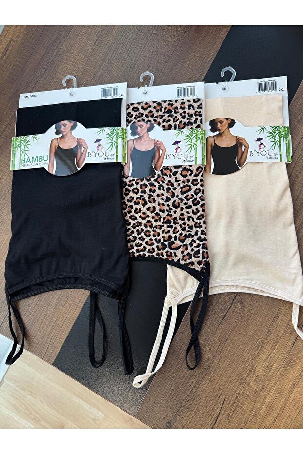 3 Pieces of L Stretch Fabric Bamboo Women's Tank Tops with String Straps