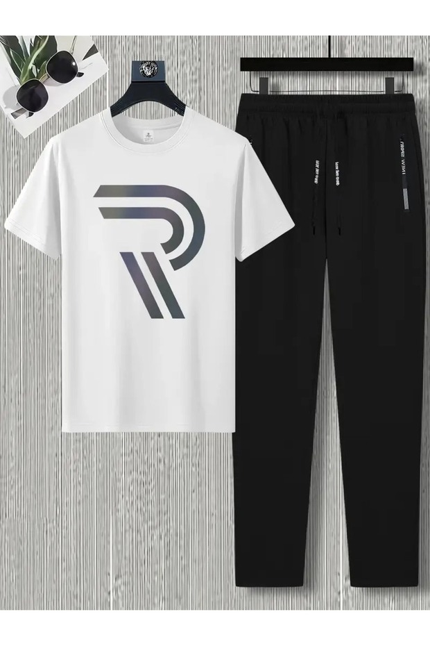 Unisex Printed Modern Oversize Sports Special Design Tracksuit Set