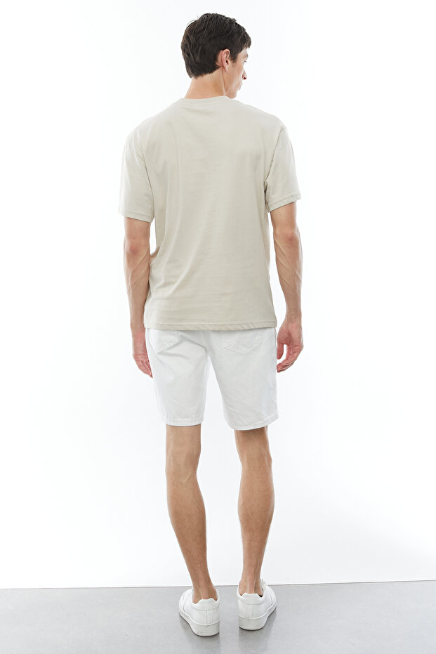 Denim Bermuda Şort - 5