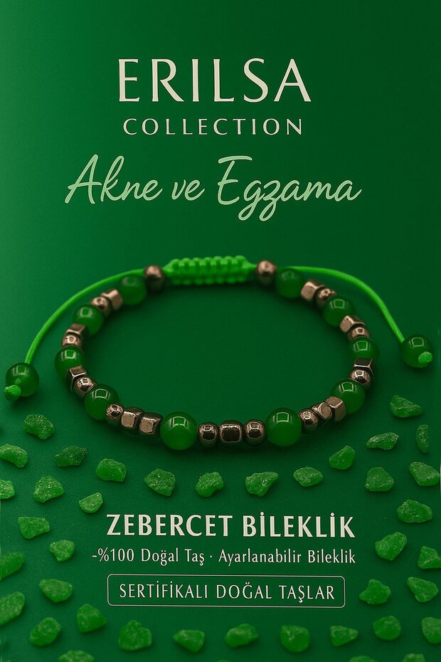 Certified Acne and Support Bracelet - Zebercet and Terahertz Stone 6mm