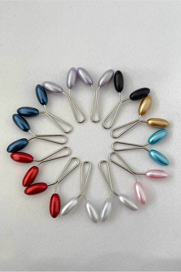 Scarf Shawl Clip 12 Pieces Barley Model Clip Women's Hijab Accessory Needle