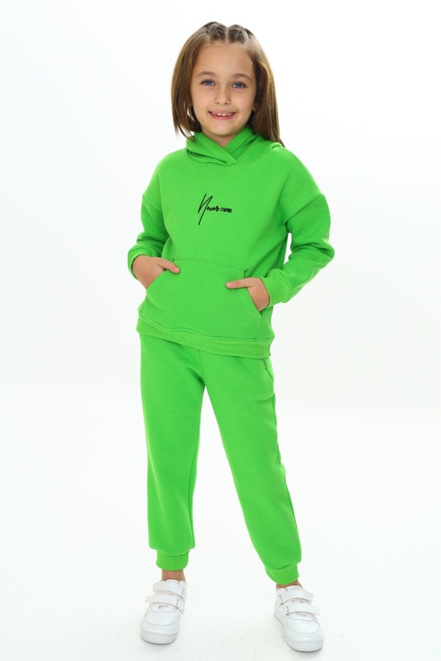 Girl's Hooded Tracksuit Set