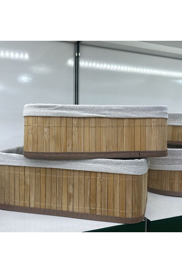 2'Lİ BAMBU SEPET - 1