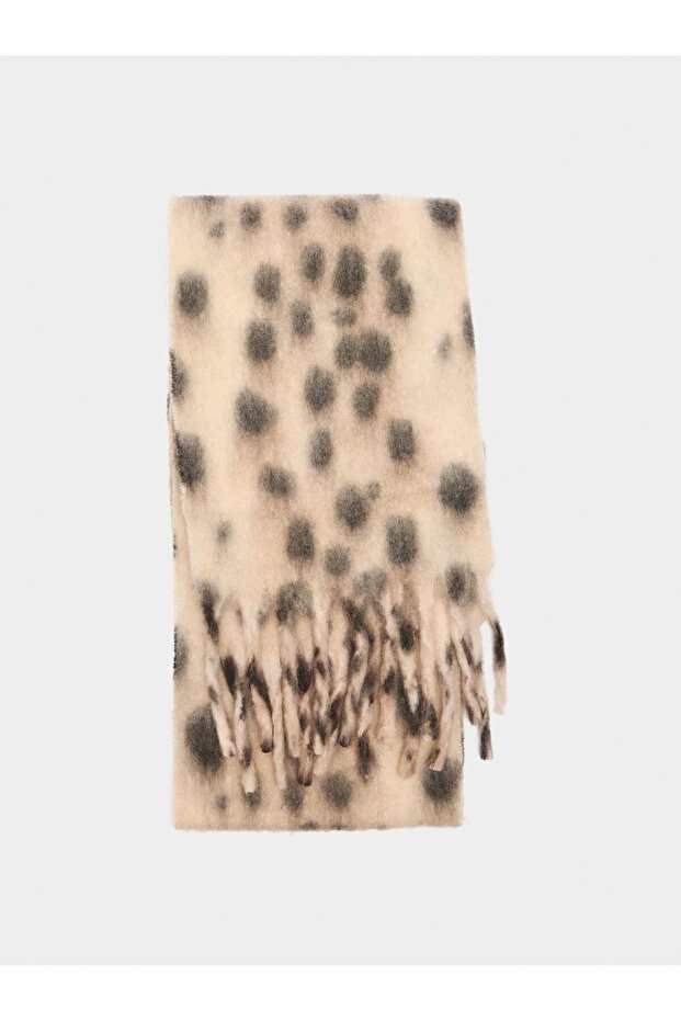 Püsküllü Baskılı Şal - 1