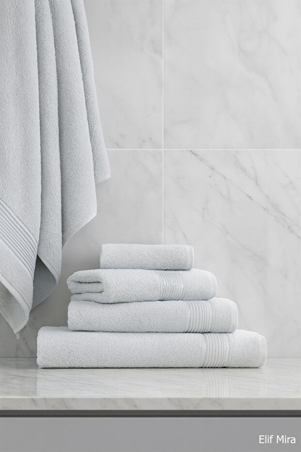 6 Piece Thin Summer Bath Towel Set 70X140 cm Serenio