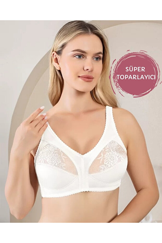1060 Women's Wire Free Semi Lace Super Minimizer Shaping / Sculpting Bra