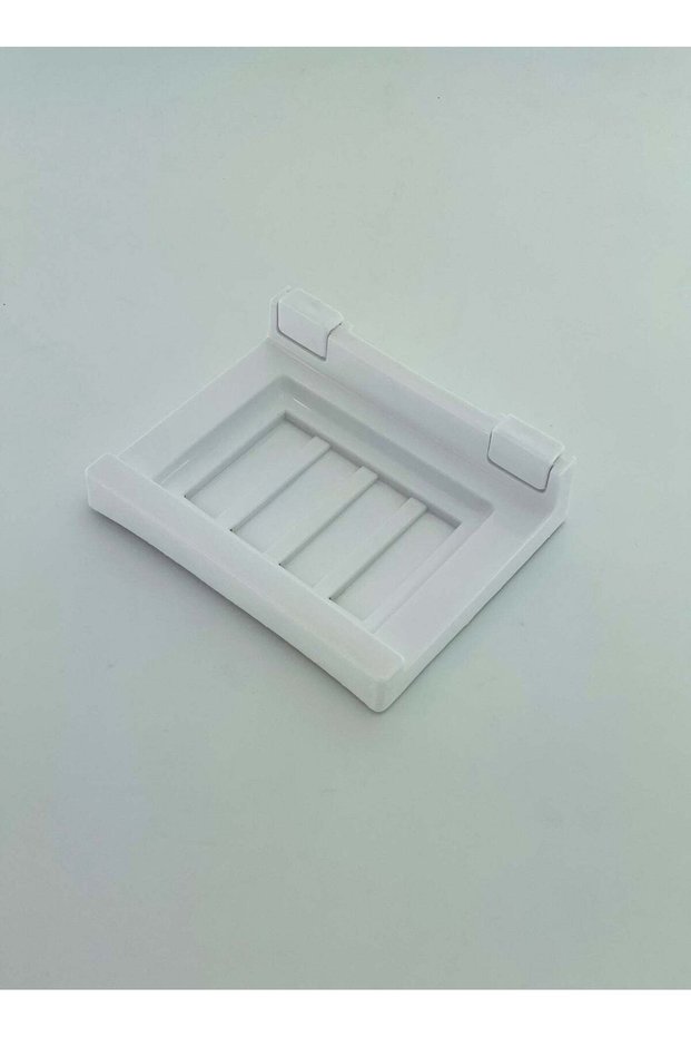 Soap Dish White - Self Adhesive Wall Mounted Rustproof Soap Tray for Bathroom Shower and Kitchen -