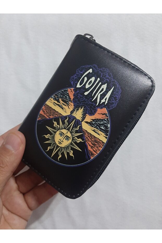 Owl Bag Gojira Patterned Design Faux Leather Wallet