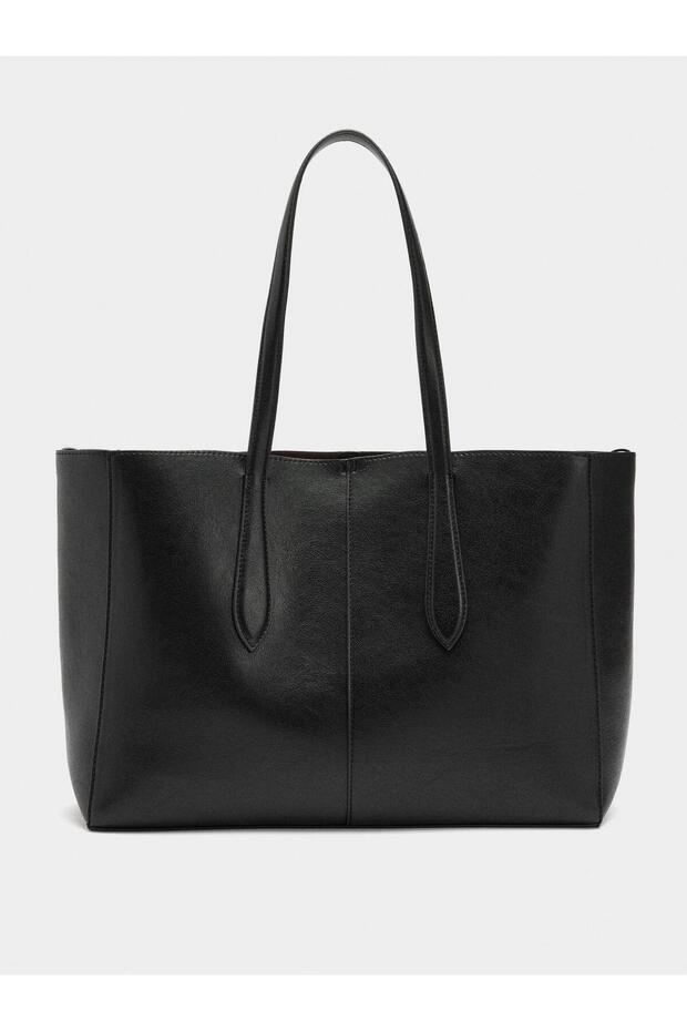 Düz Shopper Çanta - 2