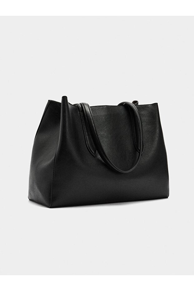 Düz Shopper Çanta - 4