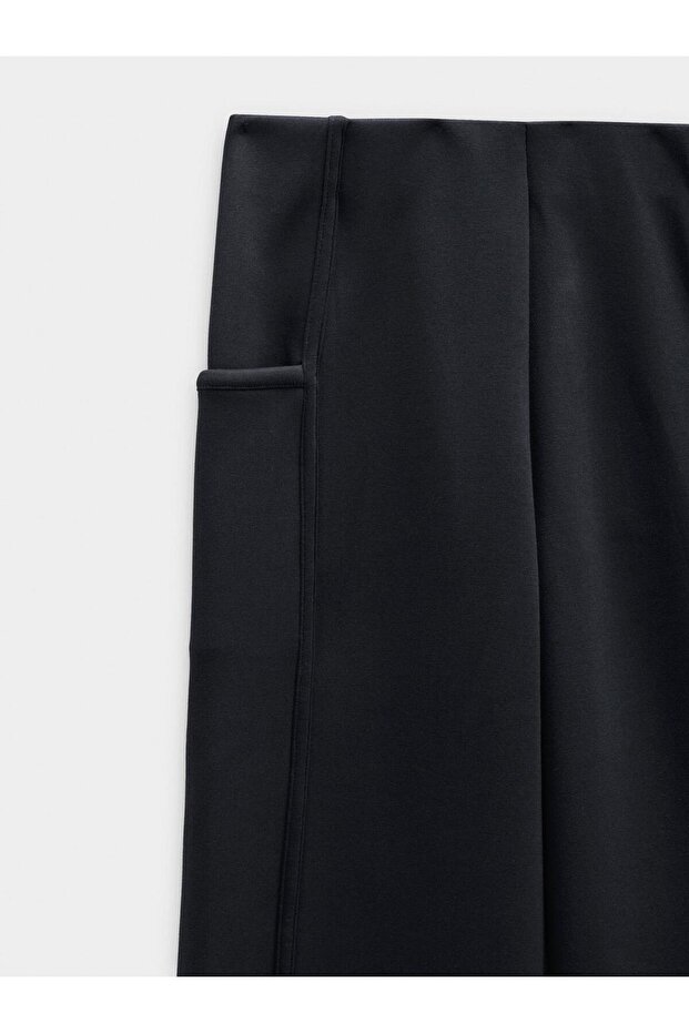 Elastik Bel Düz Pantolon - 6