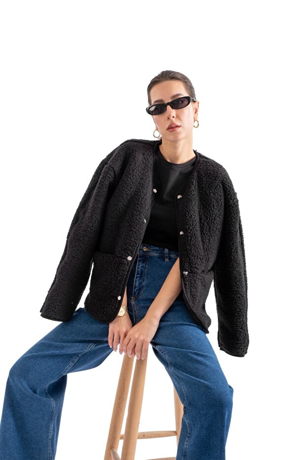 Jachetă de pluș - C601 - 5