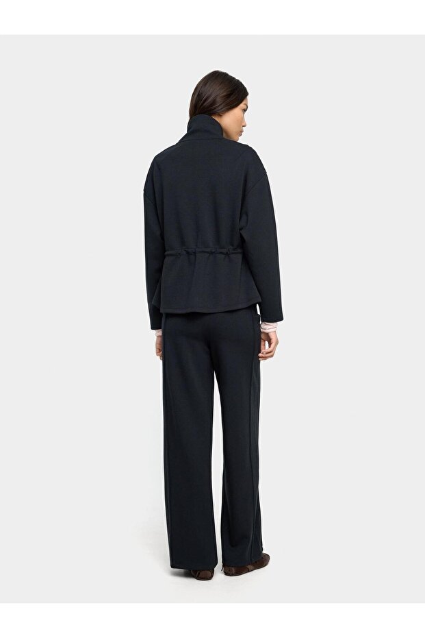 Elastik Bel Düz Pantolon - 4