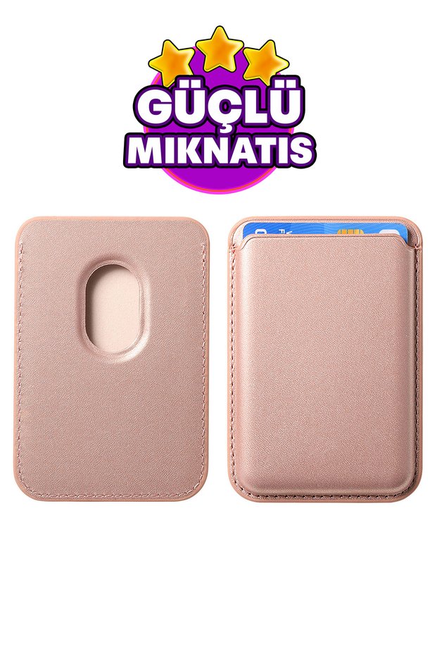 Magsafe Magnetic Card Holder Leather Wallet Card Holder Compatible with All Magsafe Smartphones a Quality