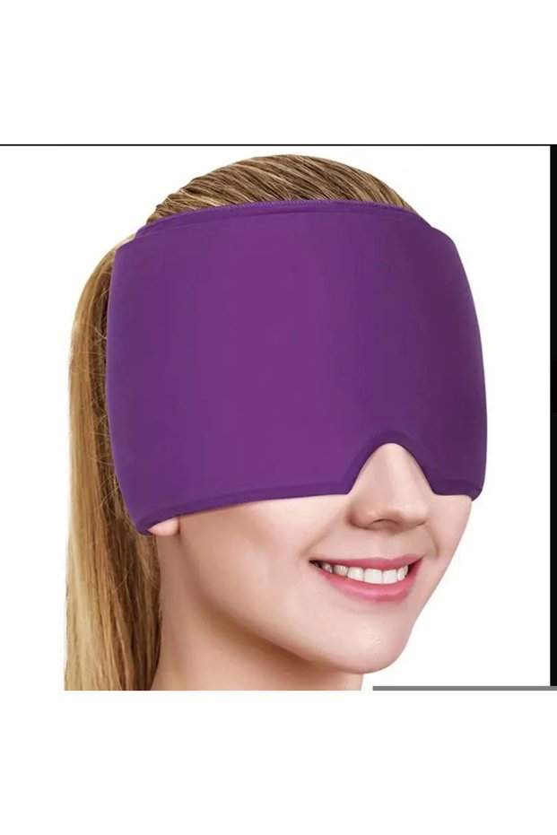Yiwushi 1Pcs Reusable Gel Hat, Cooling Gel Bandana for Face Purple