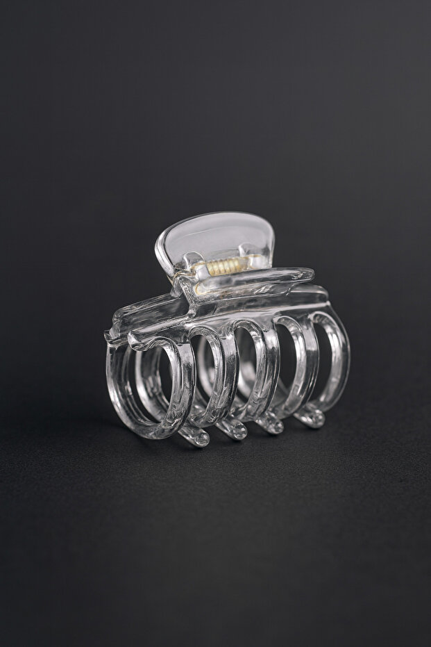 Set of 4 Transparent Model Patterned 2 cm Small Buckles - 2