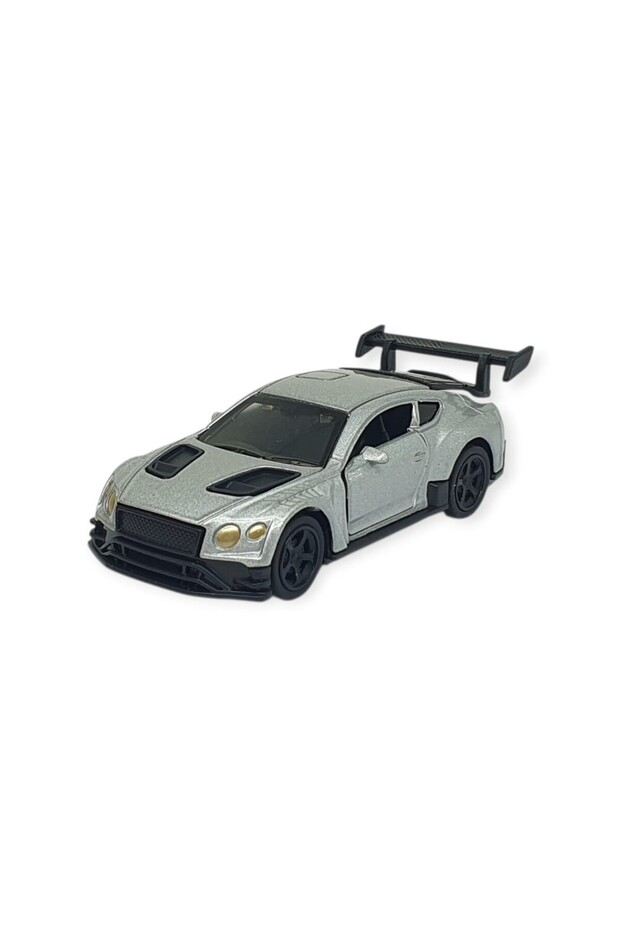 Pull and Drop Metal Small Cars 8 cm - 6411A-16 - Silver (Lisinya)