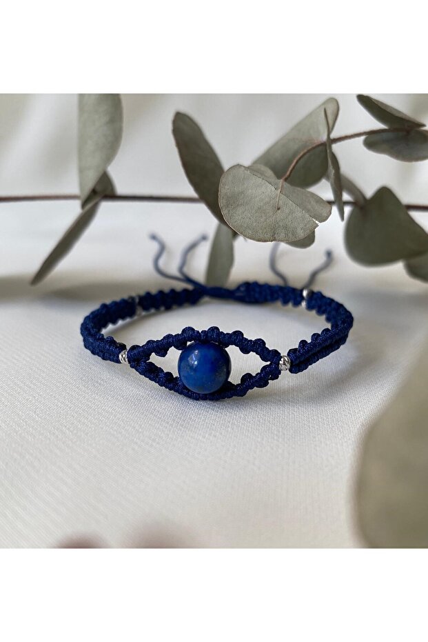 Handmade Natural Stone Eye Figured Bracelet