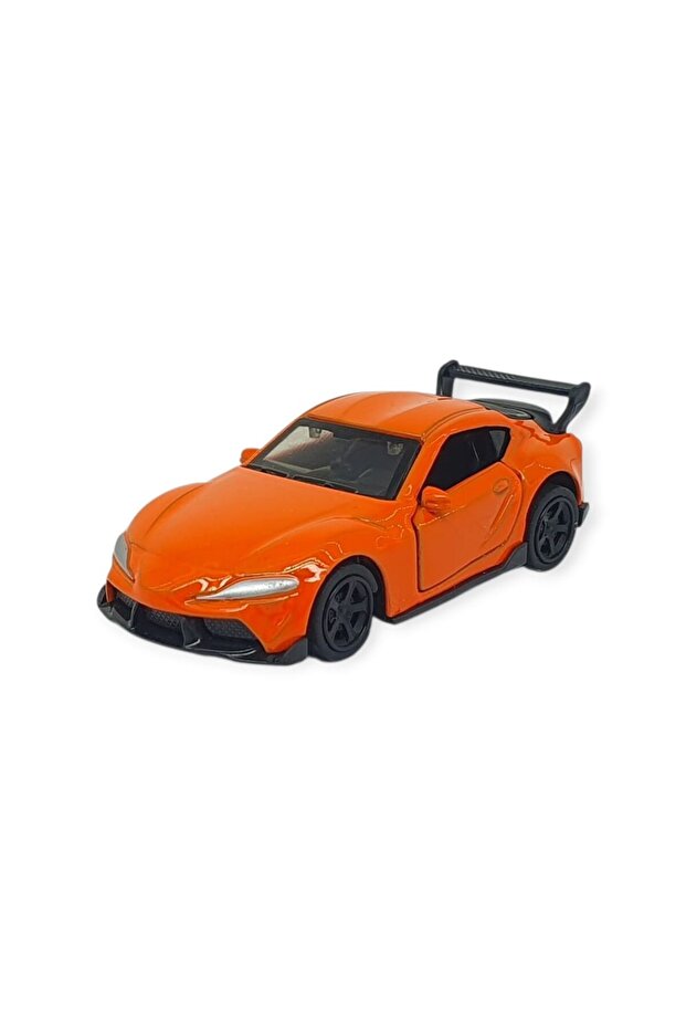 Pull and Drop Metal Small Cars 8 cm - 6411A-14 - Orange (Lisinya)